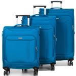 Ensembles de valises Snowball bleu canard en lot de 3 pour femme en promo 