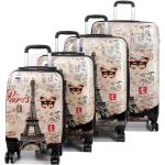 Ensemble 4 valises rigides Madisson Vieux Paris Taupe marron