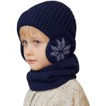 Bonnets en polaire bleu marine en fibre acrylique Taille 10 ans look fashion pour garçon de la boutique en ligne Amazon.fr 