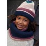 Bonnets en mailles Vertbaudet bleu marine à rayures en polyester Taille 3 ans pour fille de la boutique en ligne Vertbaudet.fr 