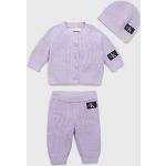 Pantalons de sport Calvin Klein violets à logo bio éco-responsable de créateur Taille naissance pour bébé de la boutique en ligne Calvinklein.fr 