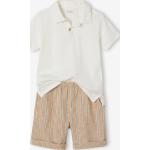 Polos à rayures Vertbaudet blancs à rayures en coton Taille 10 ans pour garçon en promo de la boutique en ligne Vertbaudet.fr 