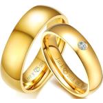 Alliances double de mariage en métal personnalisés 