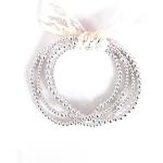 Bracelets de perles de mariée gris plomb en argent à perles personnalisés style bohème 