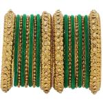 Bracelets de mariage verts en velours ethnique style ethnique 