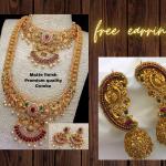 Colliers de mariage à perles indiens pour femme 