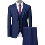Vestes de costume bleus foncé Taille 4 XL look fashion pour homme 