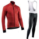 Maillots de cyclisme rouges en polyester coupe-vents respirants Taille M look fashion pour homme 