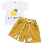 T-shirts à imprimés jaune citron en coton à motif tournesols Taille 6 ans look fashion pour fille de la boutique en ligne Amazon.fr 