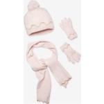 Bonnets en mailles Vertbaudet roses en polyester à pompons Taille 6 ans pour fille en promo de la boutique en ligne Vertbaudet.fr 