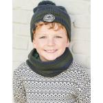 Moufles d'hiver pour Bébé 0 à 3 ans Enfant Garçon Fille Moufles Tricot Ours  Gants avec Corde Epais Mitaines Polaire,Bleu