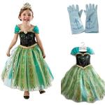 Déguisements verts à paillettes de princesses La Reine des Neiges Taille 7 ans look fashion pour fille en promo de la boutique en ligne Rakuten.com 