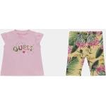 T-shirts à col rond Guess roses all Over en coton mélangé à strass Taille 12 mois pour bébé de la boutique en ligne Guess.eu avec livraison gratuite 