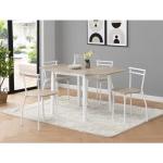 Tables blanches en MDF extensibles minimalistes 