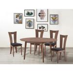 Tables de salle à manger design marron en hêtre extensibles modernes 
