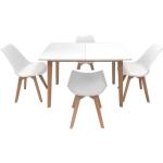 Tables blanches extensibles scandinaves 