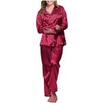 Pyjamas combinaisons d'automne multicolores à pois en satin Taille L plus size look gothique pour femme 