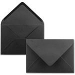 Enveloppes DIN B6//Noir//174 x 120 mm//110 g/m²//nassklebung – QUALITÉ marque : Gustav neuser 25 Umschläge noir