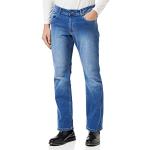 Jeans évasés bleues claires en coton lavable en machine W36 look fashion pour homme en promo 