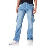 Jeans baggy bleus Taille 3 XL W44 L30 look fashion pour homme en promo 