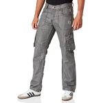 Jeans baggy gris lavable en machine Taille XXL W40 L32 look fashion pour homme en promo 