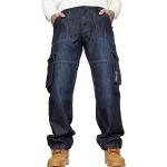 Jeans de travail délavés W44 look casual pour homme 