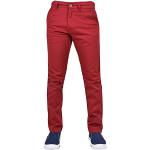 Jeans slim rouges en coton lavable en machine Tailles uniques W32 look fashion pour homme 