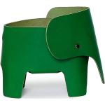 Lampes de table vertes en cuir à motif éléphants 
