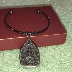 Amulettes argentées en rhodium à motif Bouddha 