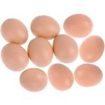 Eqlef® Nest Lot de 10 faux œufs pour l’aménagement de décorations