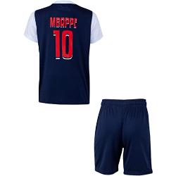 Equipe de France de Football Maillot Short Enfant FFF - Kylian Mbappé - Collection Officielle 10 Ans