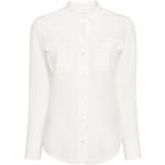 Chemises Equipment blanc d'ivoire en soie à manches longues pour femme 