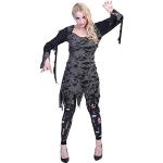 Déguisements de zombie gris laqués Taille XL look fashion pour femme 
