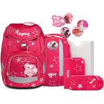 Sacs à dos scolaires Ergobag roses à hauteur réglable look fashion pour enfant 