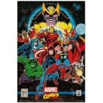 Posters comics multicolores Marvel 