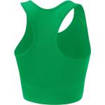 Brassières de sport vertes en polyester respirantes Tailles uniques pour femme 