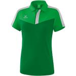 Polos de sport Erima verts en polyester respirants à manches courtes Taille L pour femme 