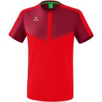 T-shirts à col rond Erima rouges en polyester classiques pour fille en promo de la boutique en ligne 11teamsports.fr 