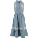Robes sans manches Ermanno Scervino bleus clairs en denim Taille 10 ans pour fille de la boutique en ligne Miinto.fr avec livraison gratuite 