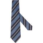 Cravates en soie de créateur Ermenegildo Zegna bleues Tailles uniques classiques pour homme 