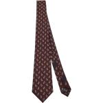 Cravates en soie de créateur Ermenegildo Zegna rouges Tailles uniques pour homme 