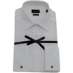 Chemises de créateur Ermenegildo Zegna blanches en coton à manches longues à manches longues Taille XS look casual 