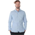 Chemises de créateur Ermenegildo Zegna bleues Taille XL 