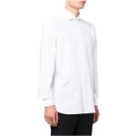 Chemises de créateur Ermenegildo Zegna blanches en popeline à manches longues à manches longues Taille XXL 