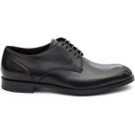 Chaussures de créateur Ermenegildo Zegna noires en cuir lisse en cuir à bouts ronds à lacets Pointure 40 look business pour homme 