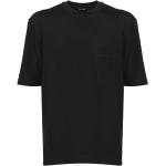 T-shirts col rond de créateur Ermenegildo Zegna noirs à manches courtes à col rond Taille 3 XL look casual 