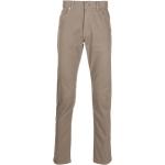 Pantalons en cuir de créateur Ermenegildo Zegna beiges en coton Taille XS look fashion pour homme 