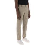 Pantalons classiques de créateur Ermenegildo Zegna beiges en coton stretch Taille XL 