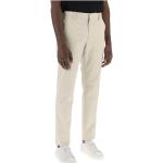 Pantalons classiques de créateur Ermenegildo Zegna blancs en coton stretch Taille XXL 