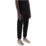 Pantalons taille élastique de créateur Ermenegildo Zegna noirs en caoutchouc Taille XL look casual 